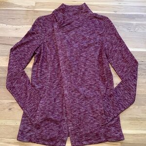 GH Bass & Co Long Sleeve Side Zipper Soft Marbled Knit Sweater Jacket Women’s S